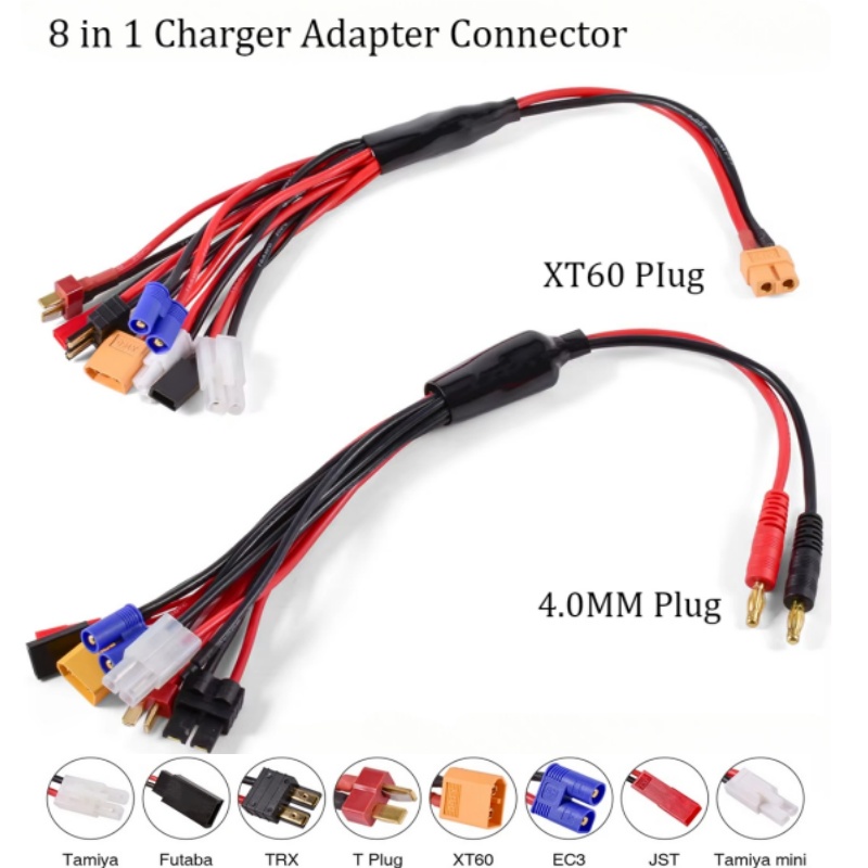Drone Battery 4S - Ładowarka RC Adapter Złącze Wielofunkcyjne 8W1