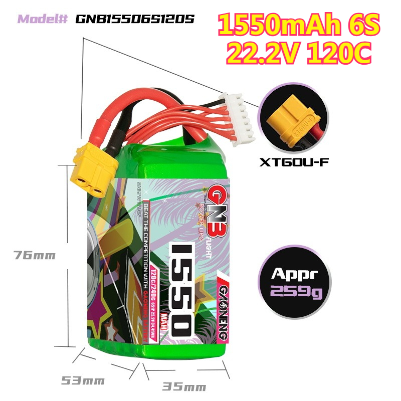 Bateria LiPo 1550mAh 120C 4S 1 – Drone Battery 4S recenzja i cena